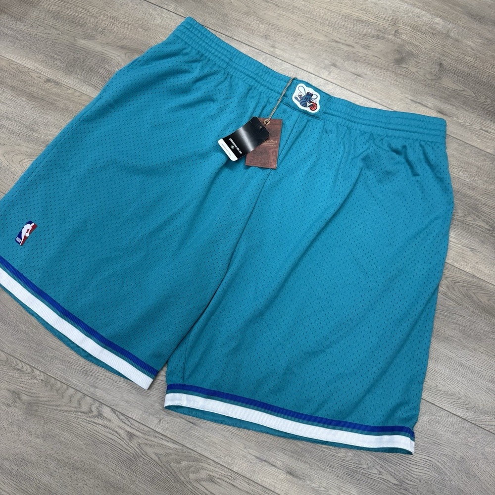 Charlotte Hornets Mitchell & Ness Hardwood Classics Shorts Men Sz 5XL Basketball